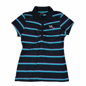 Rocawear Women's Striped Short Sleeve Polo Shirt XL